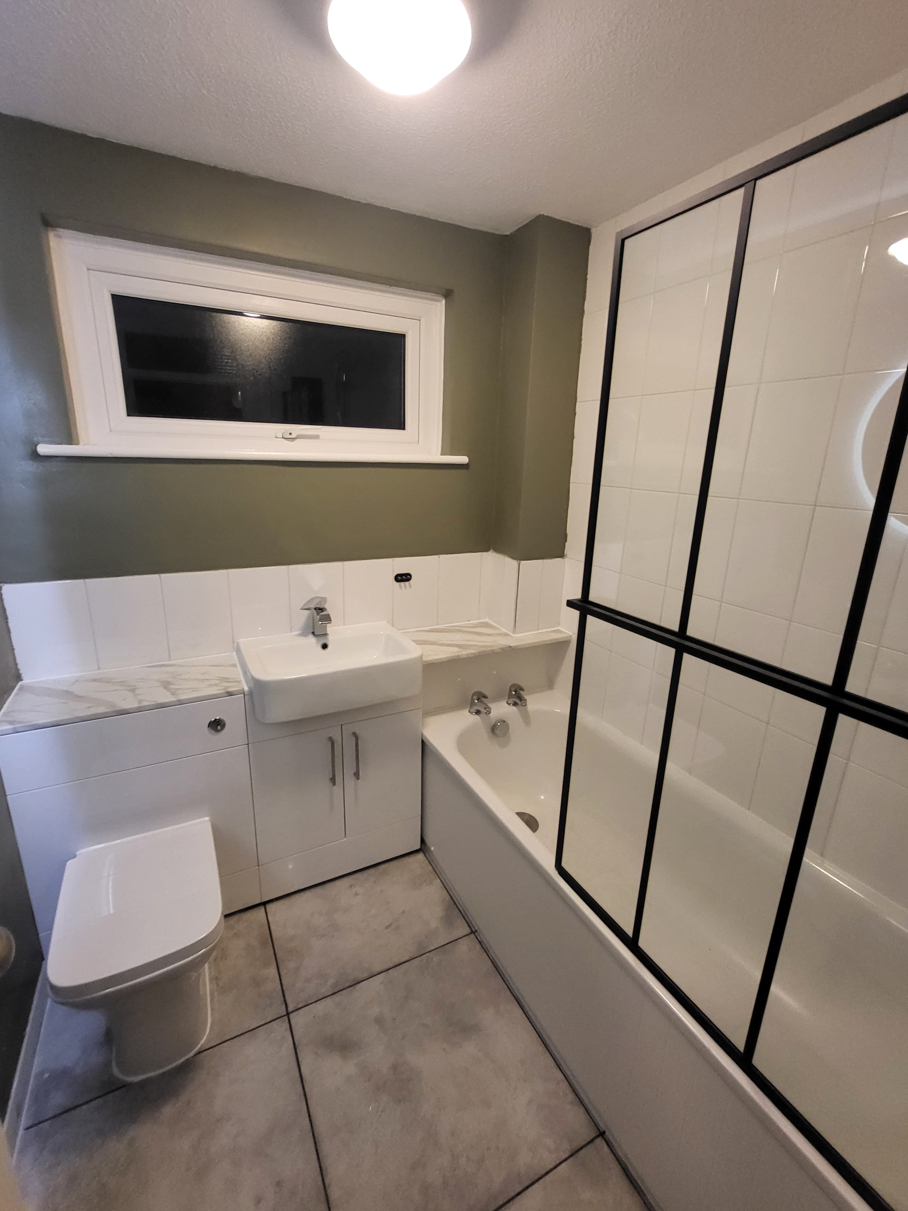 Modern Walk-In Wet Room - After